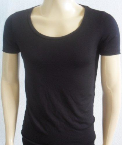 Camisa Gola Canoa Manga Curta