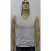Camisa Machão Gola V Média Com Capuz